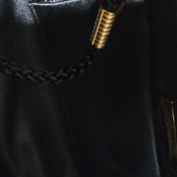 Kate Laundry Tan Crossbody or Clutch Purse w Large Black Dots - Picture 11 of 11